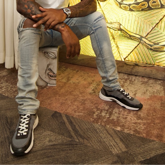 CHANEL ☆Men's Sneakers ☆G38752 B14071 NR402 - Picture 6 of 7